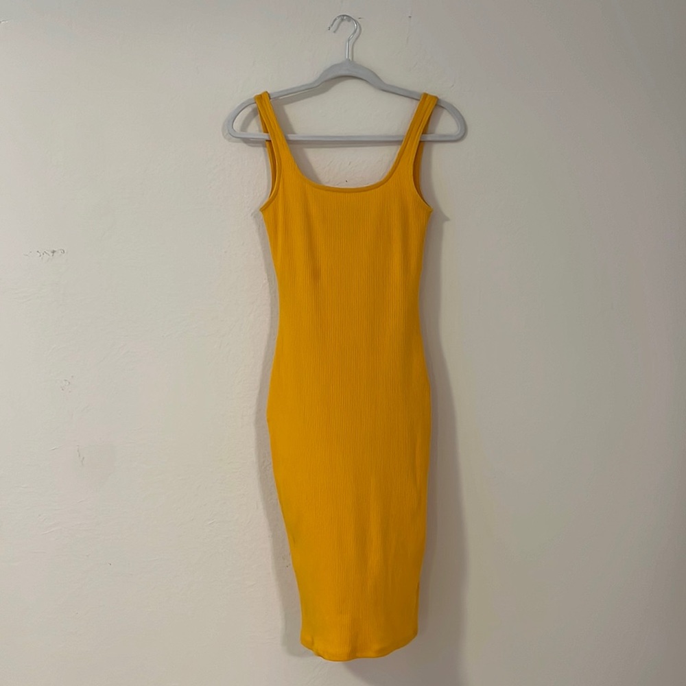 Yellow midi sundress
